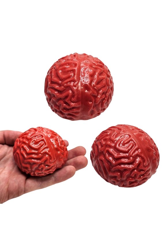Brain Splat Ball (2.75 inch) (3 Pack) Unique Design Gel Party Favor and Game Prize