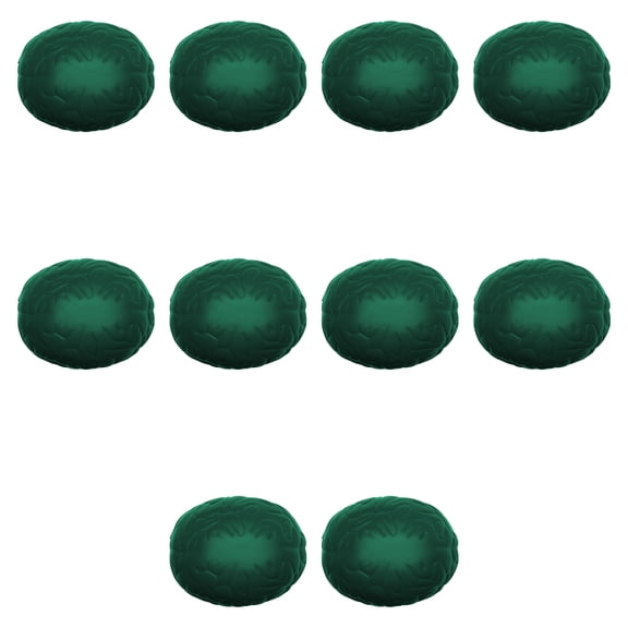 Brain Stress Balls Set of 10, Bulk Pack - Anxiety Stress Relief, Perfect for Your Desk, Office or Home - Green