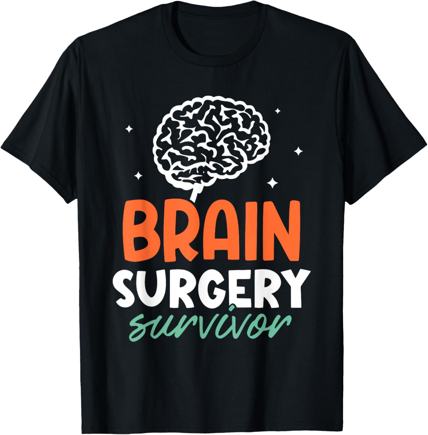"Brain Surgery Survivor" Motivational Vinyl Decal Sticker - 4 Inch, USA Made For Car, Laptop, Window