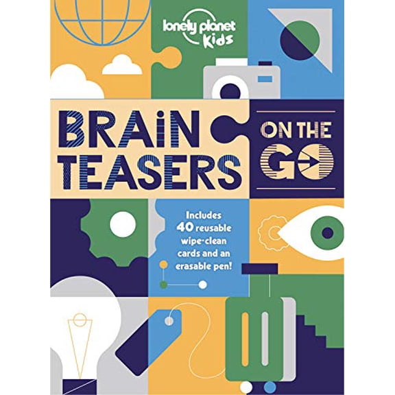 Pre-Owned Brain Teasers on the Go: Includes 40 Reusable Wipe-clean Cards and Erasable Pen! Paperback