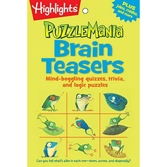 Pre-Owned Brain Teasers: Mind-boggling quizzes, trivia, and logic puzzles (Puzzlemania Puzzle Pads) (Highlights Puzzlemania Puzzle Pads) Paperback