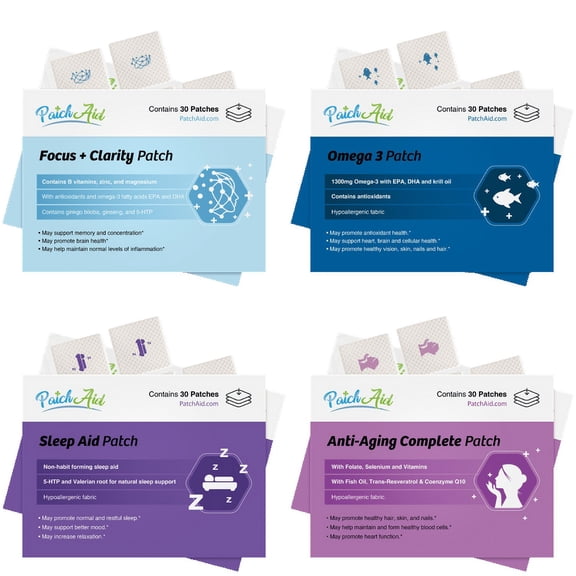 Brain Train Vitamin Patch Pack by PatchAid Size: 6-Month Supply