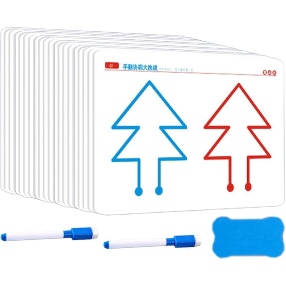 Brain Training Range Cards | Left & Right Brain Development Card, Hand-Brain Coordination, Cognitive Development Toy Improves Fine Motor Skill & Bilateral Growth (Improve Level)