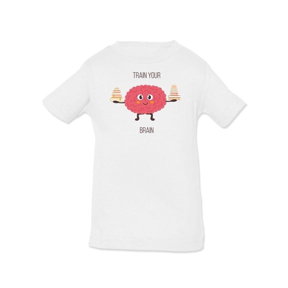 Brain Training With Books T-Shirt Infant -Image by Shutterstock,  18 Months