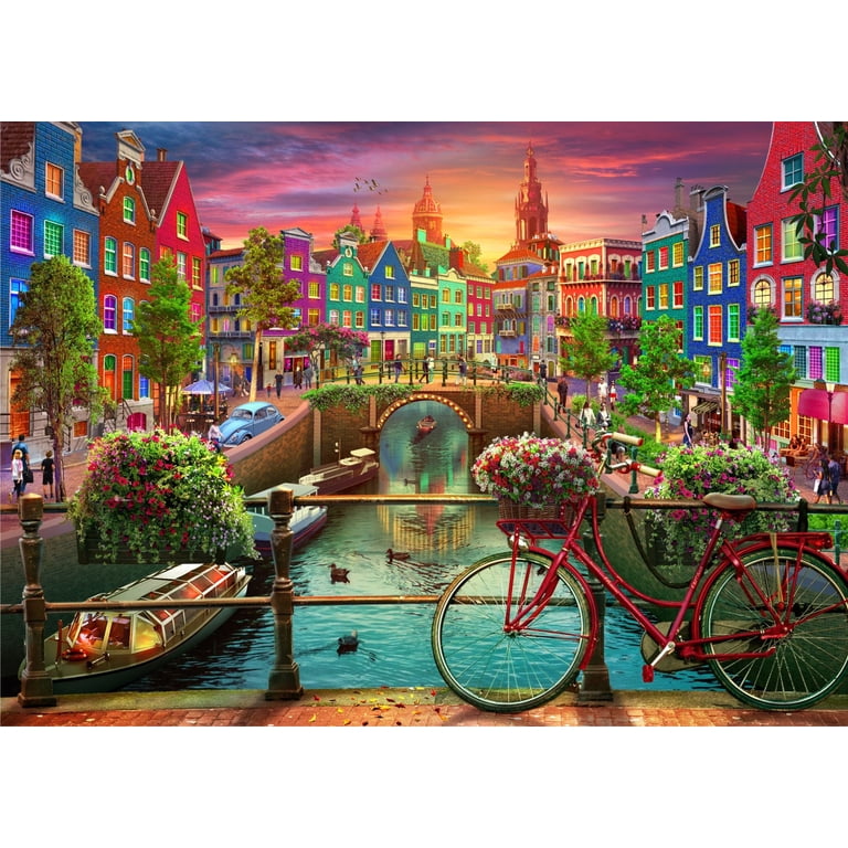 Puzzle Qualità Premium Brain Tree - Flora And Fauna 1000 Piece Puzzle For Adults: With Droplet Technology For Anti Glare & Soft Touch : Brain Tree Games LLC Puzzle Adulti Brain Tree Antiriflesso