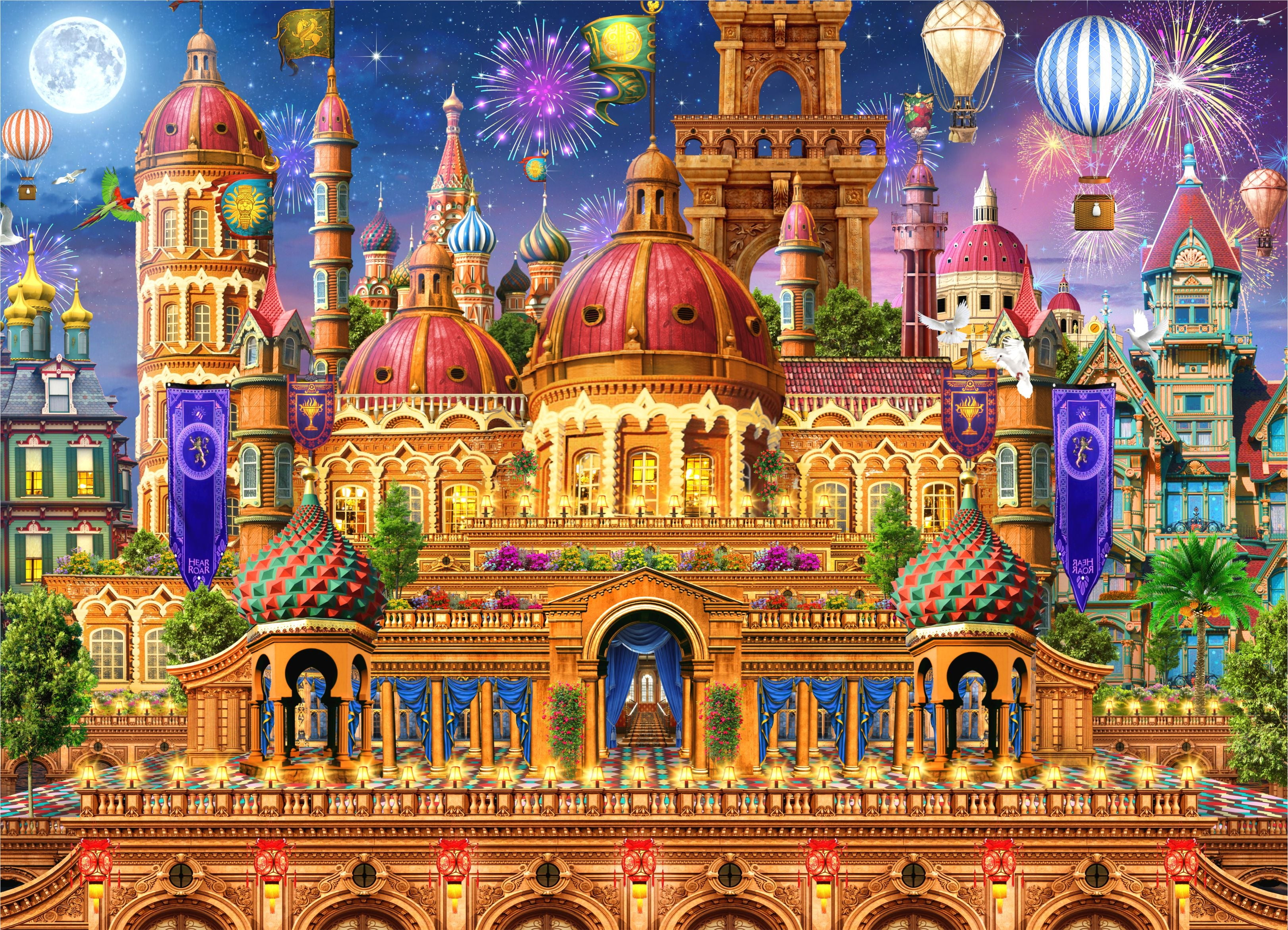 Castle Festival 1000-Piece Colorful Jigsaw Puzzle