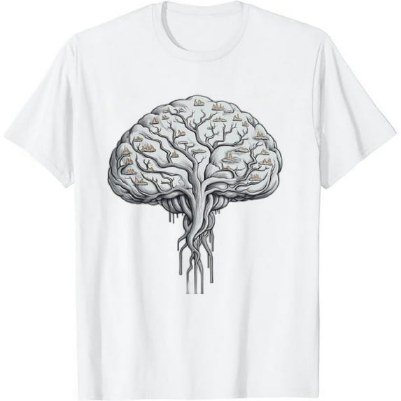 Brain Tree Hand-Drawn T-Shirt