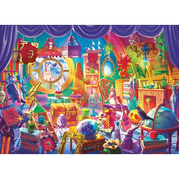 Brain Tree - Magic Room 1000 Piece Puzzles for for Adults And Kids 12+ Unique Puzzles for Adults And Kids 1000 Pieces with With 4 Puzzle Sorting Trays And Droplet Technology for Anti Glare & Soft Touc