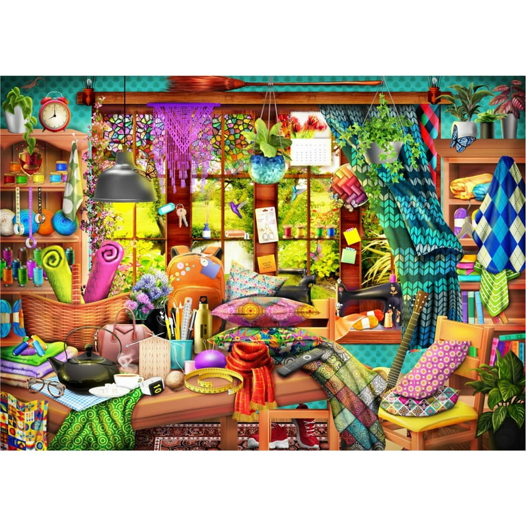 Brain Tree - Pirates Table 1000 Piece Puzzles for for Adults And Kids 12+  Unique Puzzles for Adults And Kids 1000 Pieces with With 4 Puzzle Sorting  Trays And Droplet Technology for