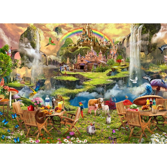 Brain Tree - Parallel World 1000 Piece Puzzle for Adults - Unique Puzzles for Adults 1000 Pieces and up with Droplet Technology for Anti Glare & Soft Touch - 27.5”Lx19.5”W