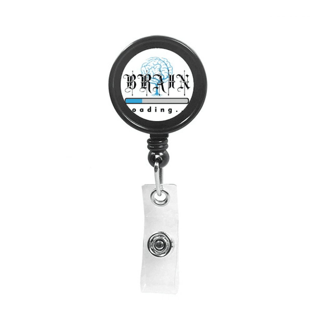 Brain Tree Root Progress Art Deco  Fashion Retractable Keychain Badge Holder ID Badge