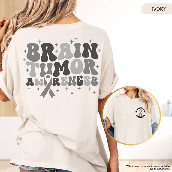 Brain Tumor Awareness Shirt Brain Cancer Shirt Cancer Survivor Gift ...