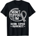 thumbnail image 1 of Brain Tumor Support Awareness Month Mom Gray Ribbon Gift T-Shirt, 1 of 4