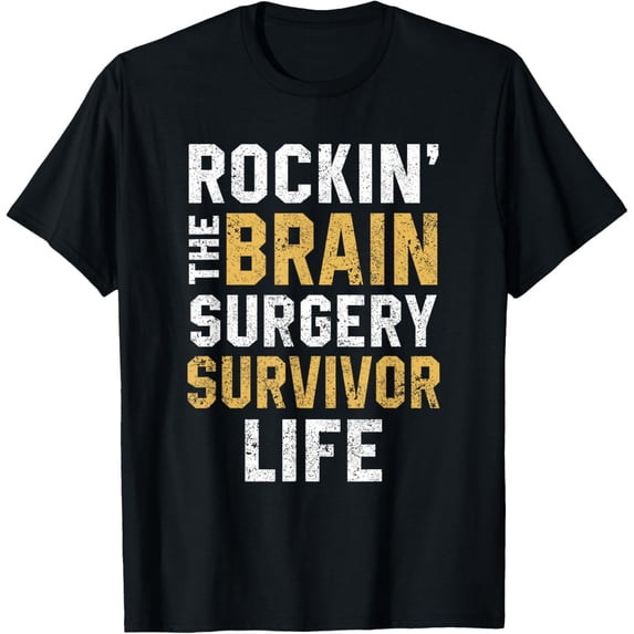 Brain Tumor Surgery Survivor Recovery Support T-Shirt