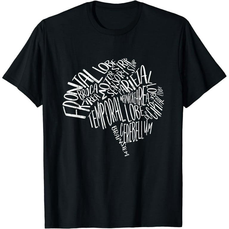 Brain Typography Rn Nurse Neurologist Word Bubble T-Shirt Brain Typography Rn Nurse Neurologist Word Bubble T-Shirt