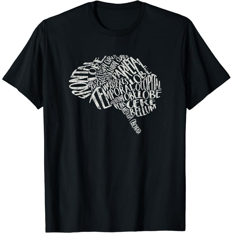 Brain Typography Tshirt Rn Neuroscience Nurse Neurologist Brain Typography Tshirt Rn Neuroscience Nurse Neurologist