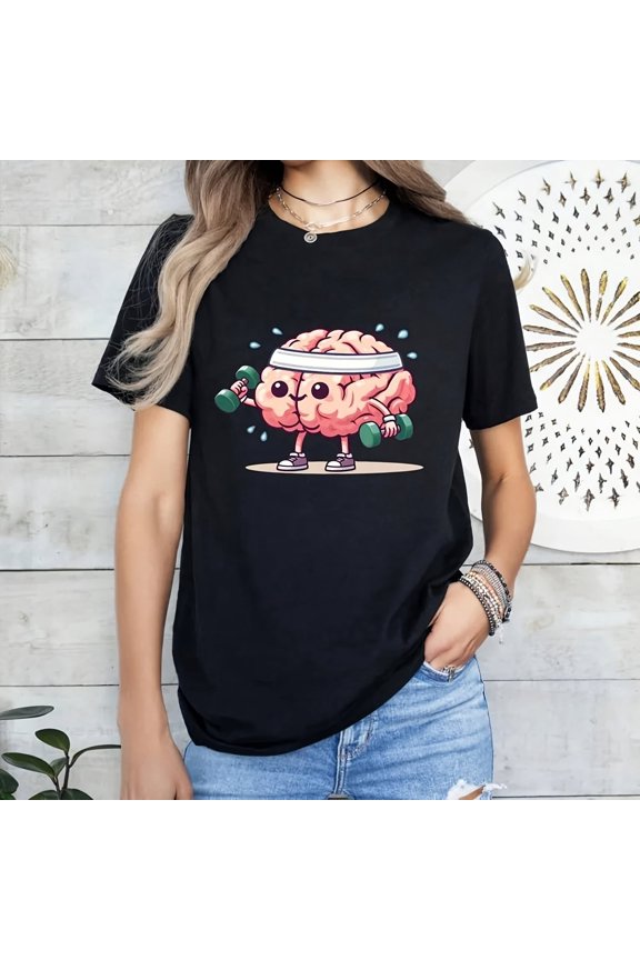 Brain Workouute Brain Lifting Weigh Motivation Fitness Tal Health Cotton s Funny98