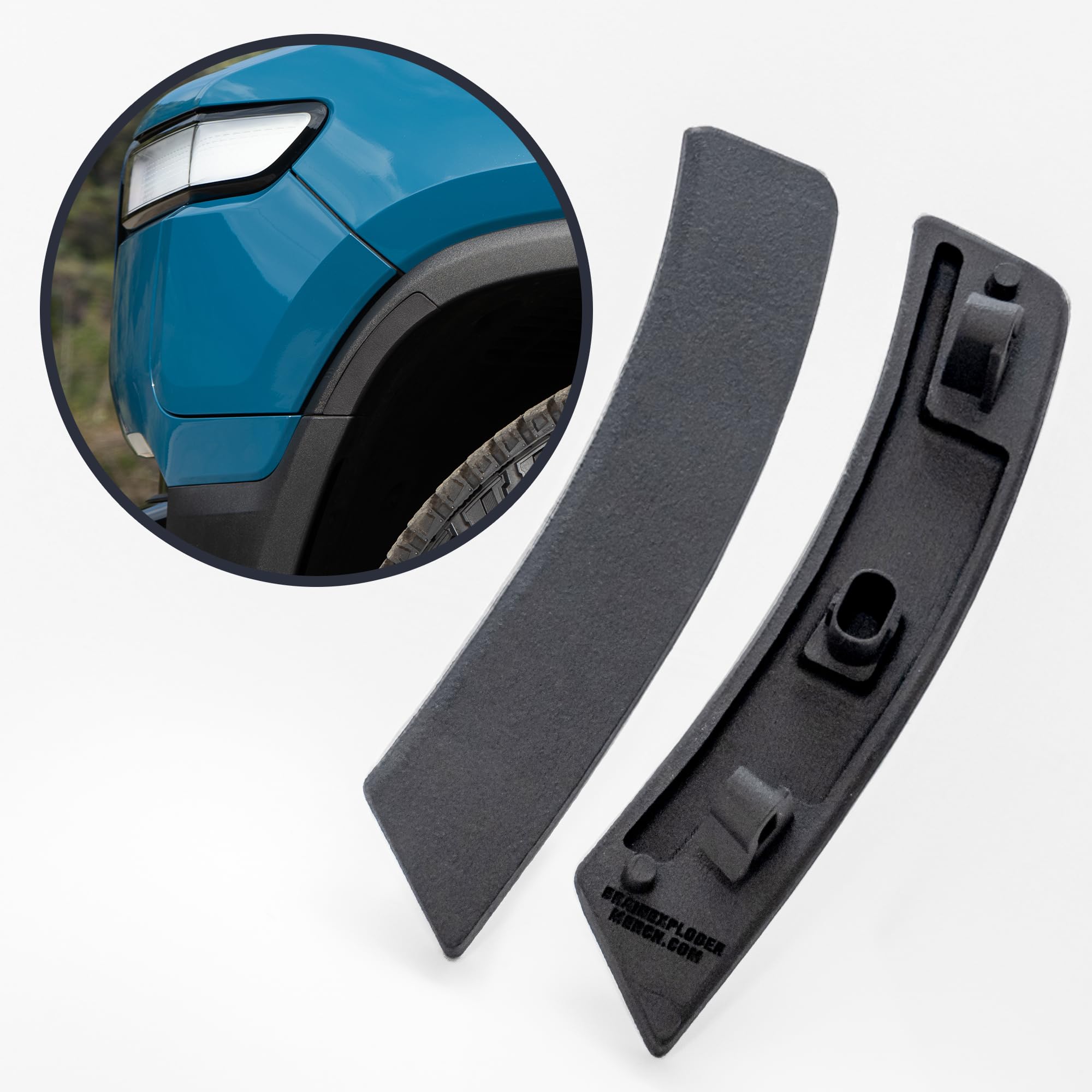 BrainExploder 2pc Front Side Marker Replacement fits 20222024 Rivian R1T and R1S C11