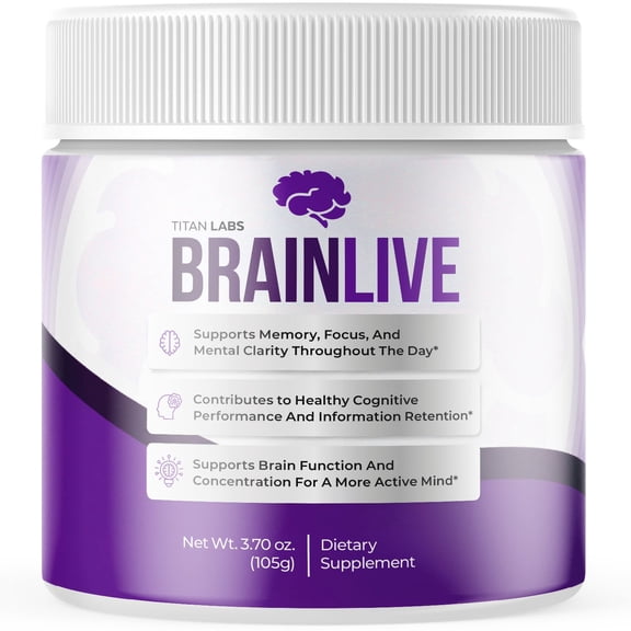 BrainLive Powder Advanced Brain Support Formula Supplement Brain Live 30 Servings