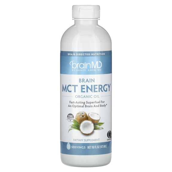 BrainMD Brain MCT Energy Organic Oil, 16 fl oz (473 ml)