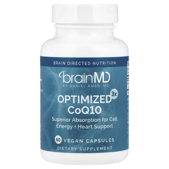 BrainMD Optimized3x CoQ10, 60 Vegan Capsules