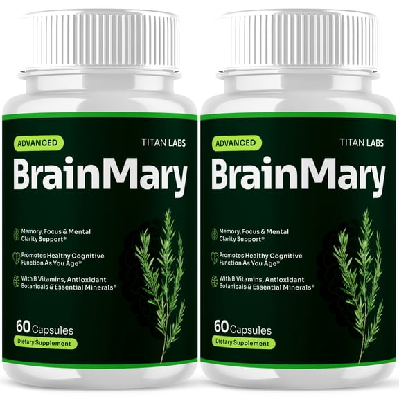BrainMary Advanced Brain Support Formula Supplement Brain Mary 120 Capsules