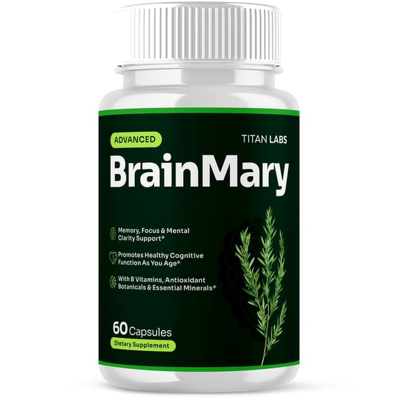 BrainMary Advanced Brain Support Formula Supplement Brain Mary 60 Capsules