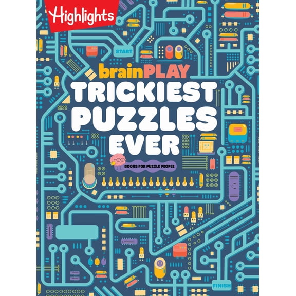 BrainPLAY Trickiest Puzzles Ever: Extra Tricky Brain Teasers, Logic Puzzles and Games for Kids 7 and up, over 200 Brain Games for Kids (Paperback)