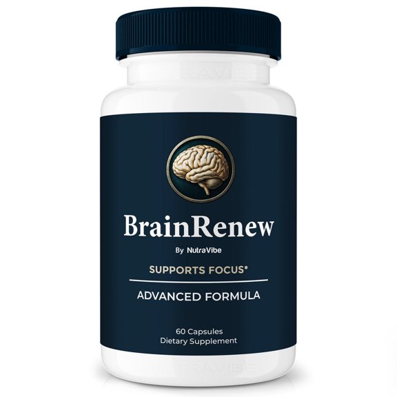 BrainRenew Pills Daily Formula with a Natural Blend to Help Maintain Focus, Memory & Concentration | Clean, Gentle, Easy-to-Swallow Capsules for Everyday Sharpness (60 Capsules)