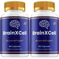 thumbnail image 1 of BrainXCell Capsules – Brain X Cell Natural Blend Memory Focus Support Supplement, 2 Pack, 120 Capsules, 1 of 6