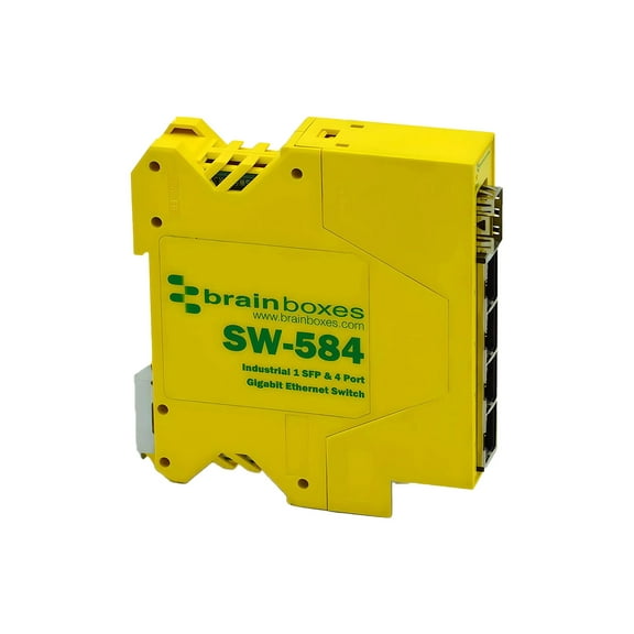 Brainboxes 1 SFP & 4 Port Gigabit Ethernet Switch SW584