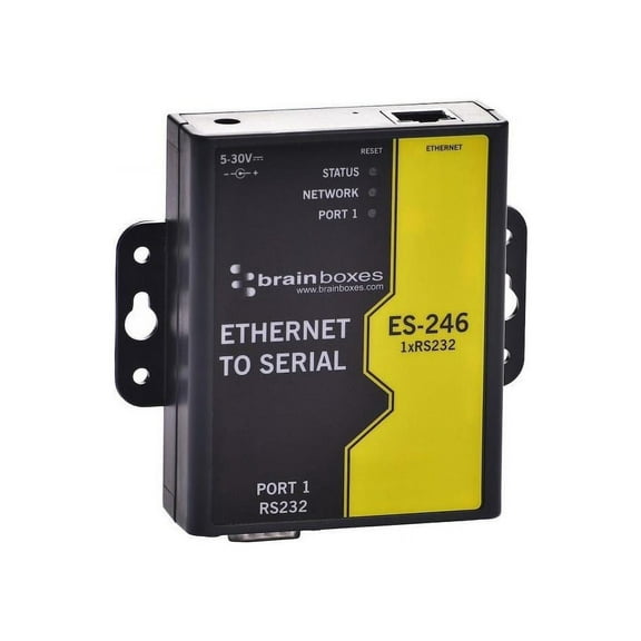 Brainboxes ES-246 1 Port RS232 Ethernet to Serial Adapter