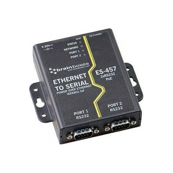 POWER OVER ENET 2 RS232 POE IEEE 802.3AT & 3AF POE COMPATIBLE