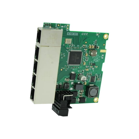 Brainboxes Embedded Industrial 5 Port Gigabit Ethernet Switch - 5 Ports - TAA Compliant - 2 Layer Supported - Twisted Pair - Lifetime Limited Warranty