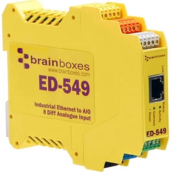 ETHERNET ANALOGUE 8 IO INPUTS + RS485 TEMP RANGE -40 DEG +176 F