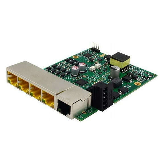Brainboxes SW-125 Embedded Industrial 5 Port PoE+ 10/100 Ethernet Switch