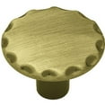 thumbnail image 1 of Brainerd 1-1/8" Scallop Edge Round Knob, Antique Brass, 1 of 4