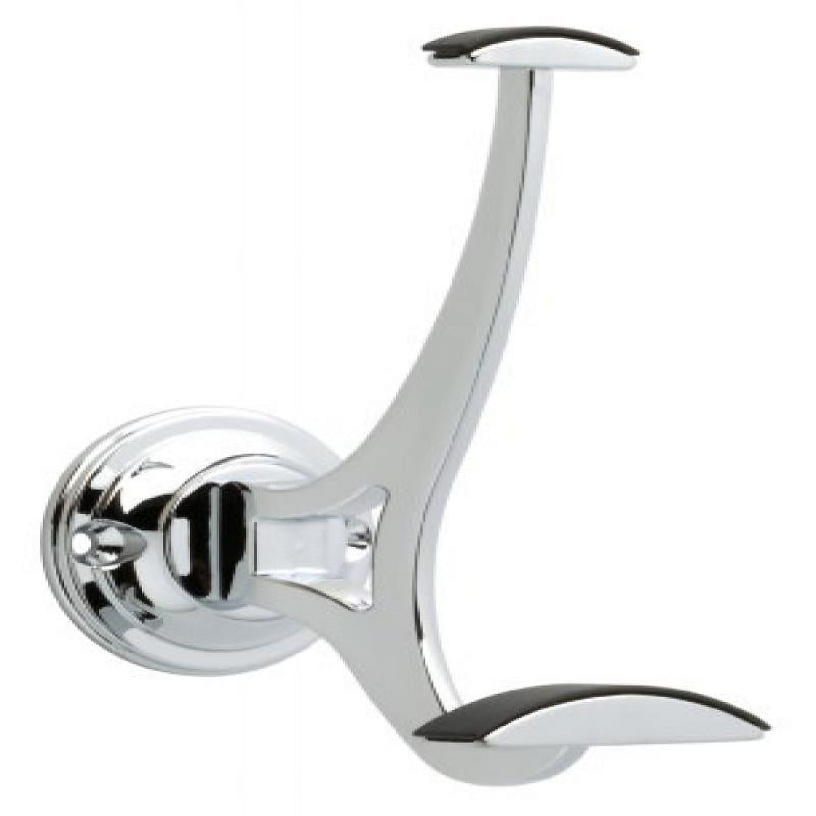 Brainerd 133076 Marley Coat and Hat Hook, Polished Chrome and Black