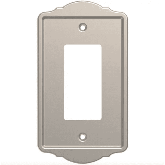 Brainerd B35860-SN Macedon Satin Nickel Single GFCI Decora Wall Plate Cover