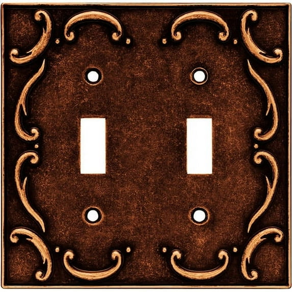 Brainerd French Lace Double-Switch Wall Plate, Available in Multiple Colors