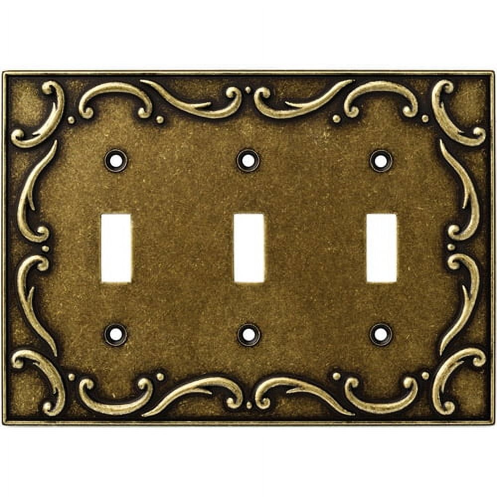 Brainerd French Lace Triple Switch Wall Plate, Available in Multiple ...