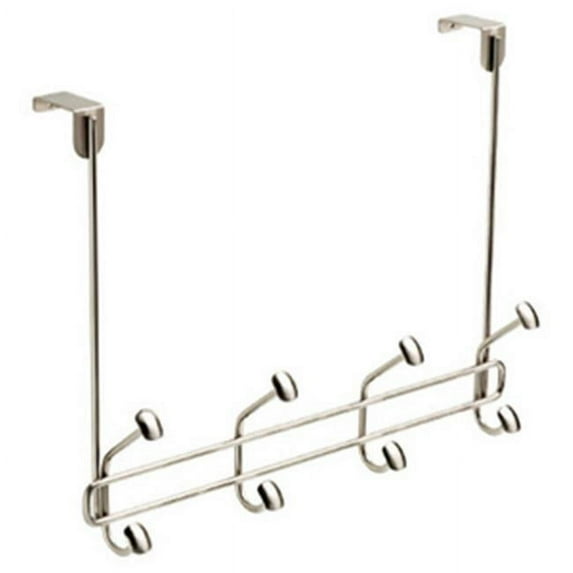 Brainerd-Liberty HDW 214575 Over-the-Door Rail with Double Hooks, Saint Nickel