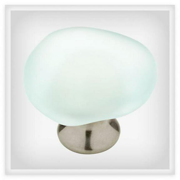 Brainerd & Liberty Hardware 272158 1.5 in. Sea Glass Cabinet Knob, Satin Nickel