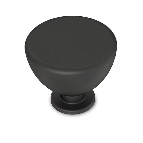 Brainerd P31555W-FB 1 3/8" Jessina Cabinet Drawer Knob Matte Black Finish