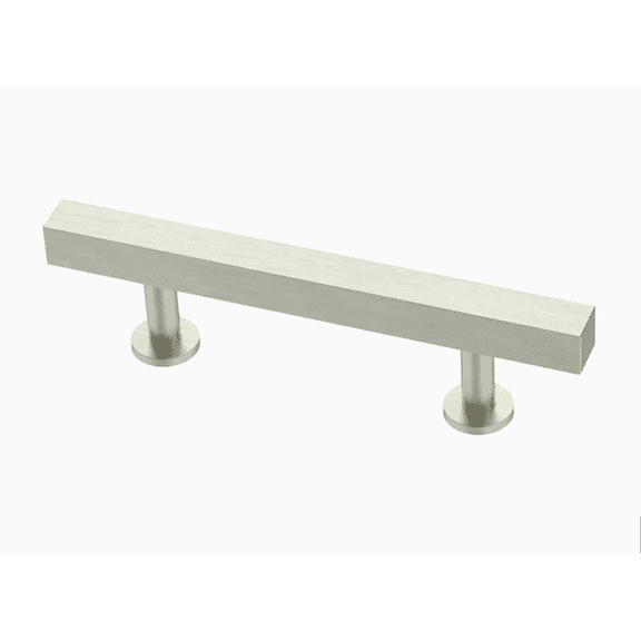 Brainerd P37333W-SS 3" Stainless Steel Square Bar Cabinet Pull