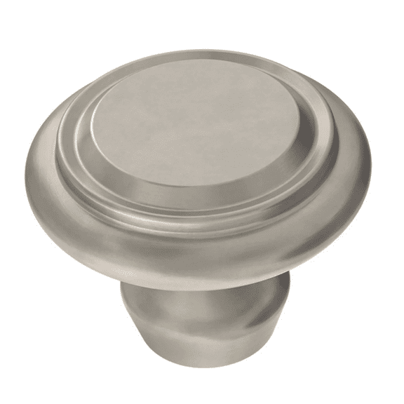 Brainerd P42954W-SN 1/4" Classic Contour Cabinet Knob Satin Nickel