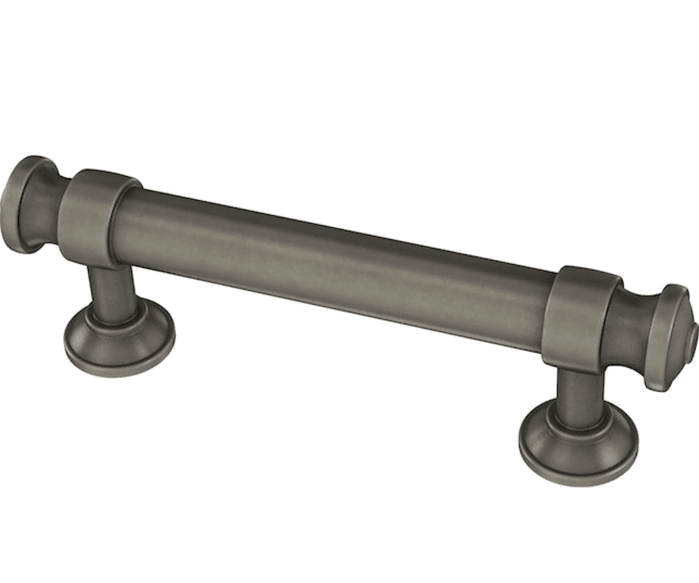 Brainerd P43461W-904 3" Classic Button Cabinet & Drawer Pull Heirloom Silver