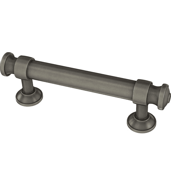 Brainerd P43461W-904 3" Classic Button Cabinet & Drawer Pull Heirloom Silver