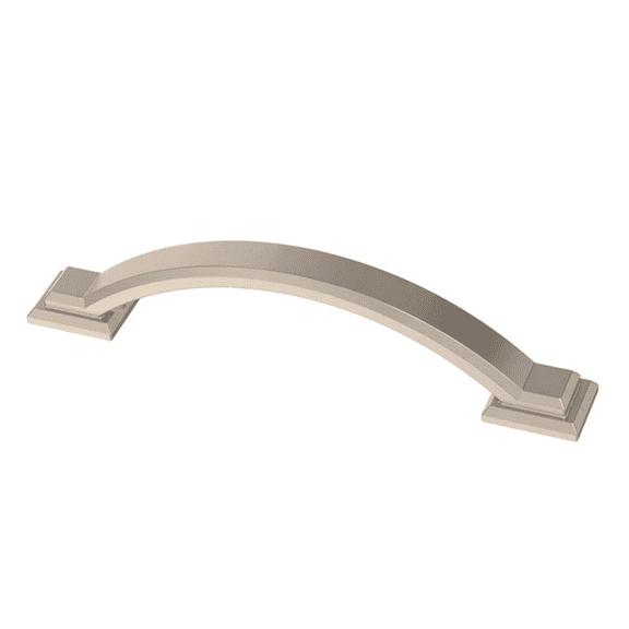 Brainerd P43804W-SN Satin Nickel 3 3/4" Architectural Cabinet Drawer Pull