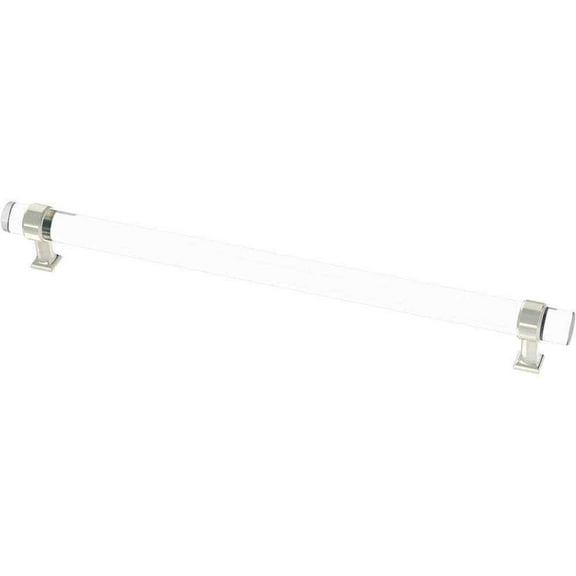 Brainerd P444559-PNC Clear Acrylic & Polished Nickel 12" Cabinet Drawer Bar Pull